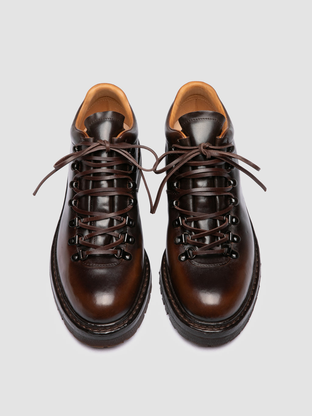ARTIK FLEXI 002 - Brown Leather Lace Up Boots - image 2,side view