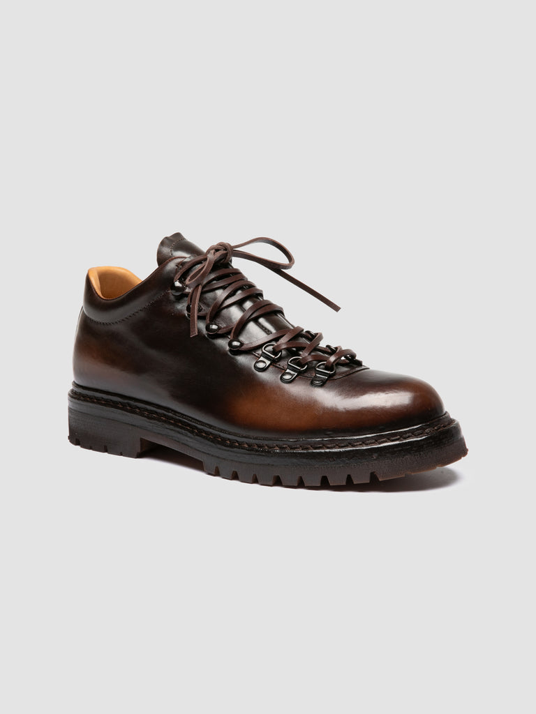 ARTIK FLEXI 002 - Brown Leather Lace Up Boots