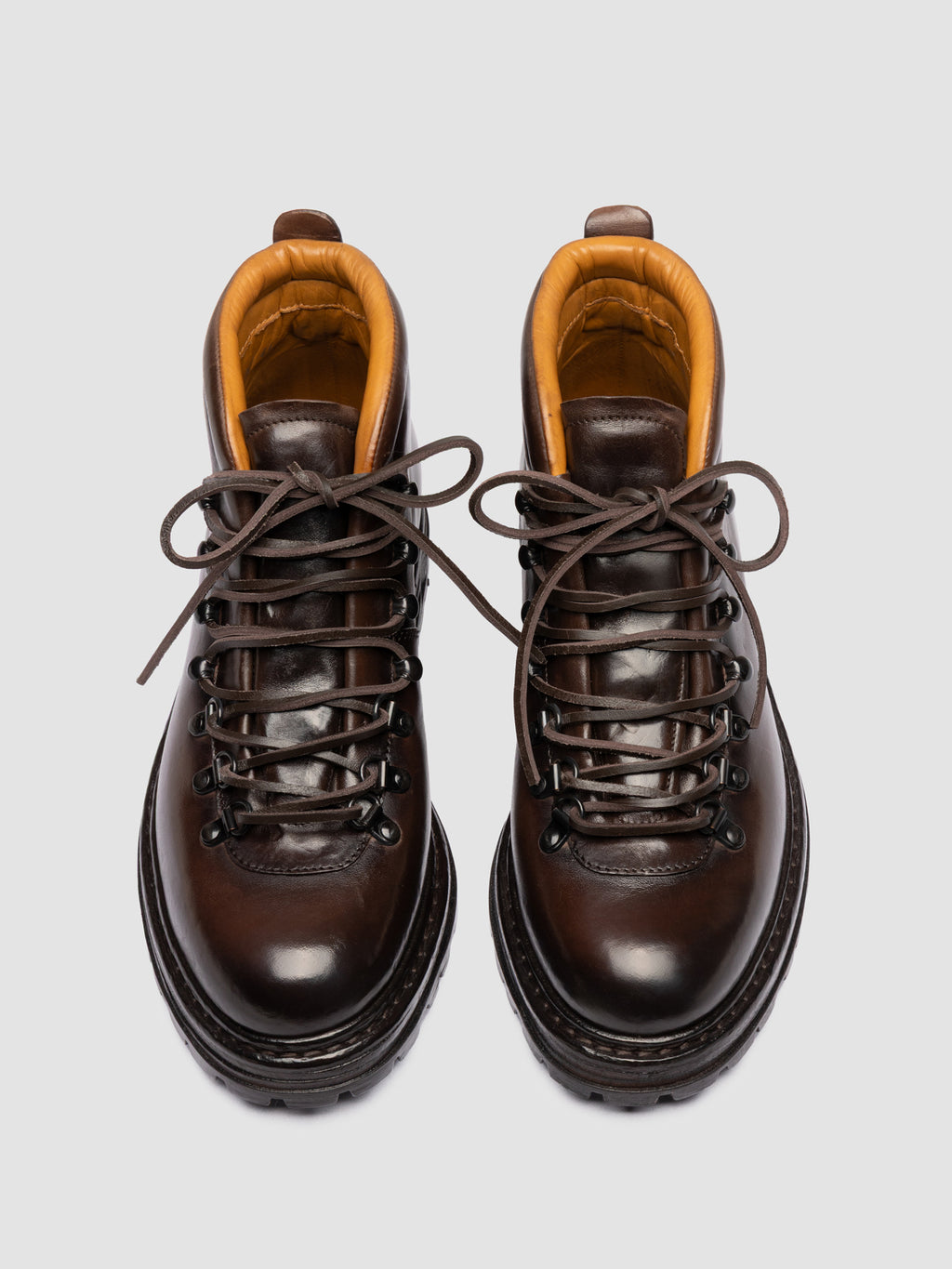 ARTIK 001 - Braune Schnürstiefel aus Leder - image 2,side view
