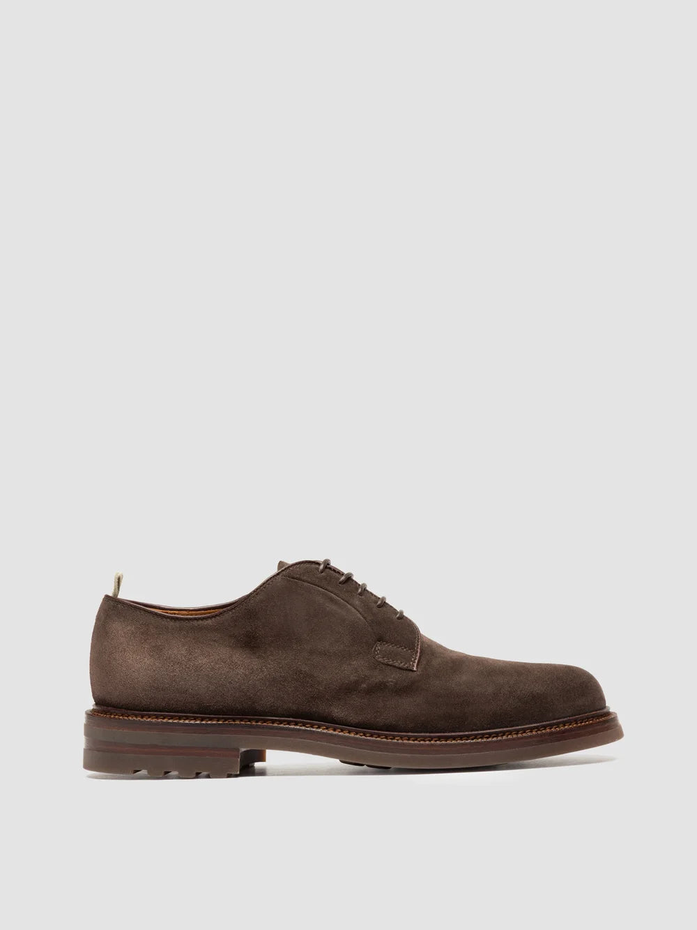 ASTON FLEXI 001 - Braune Derby-Schuhe aus Wildleder - image 1,side view