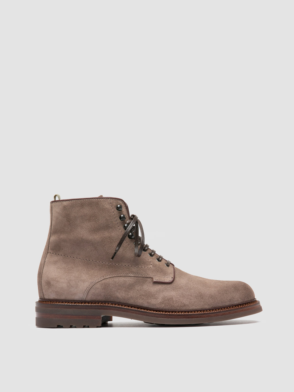 ASTON FLEXI 003 - Taupe Suede Lace Up Boots - image 1,side view