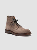 ASTON FLEXI 003 - Taupe Suede Lace Up Boots - thumb image 3,side view