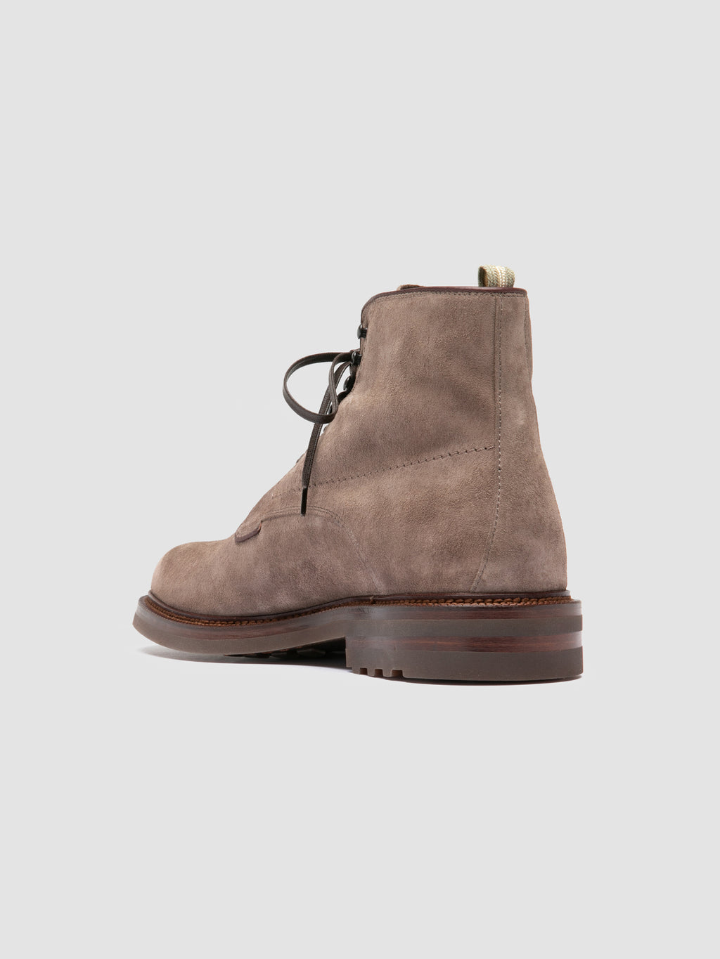 ASTON FLEXI 003 - Taupe Suede Lace Up Boots - image 4,side view