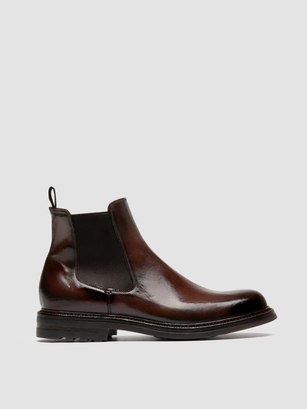 ASTON FLEXI 004 - Brown Leather Chelsea Boots - image 1,side view