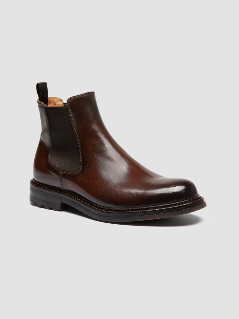 ASTON FLEXI 004 - Brown Leather Chelsea Boots