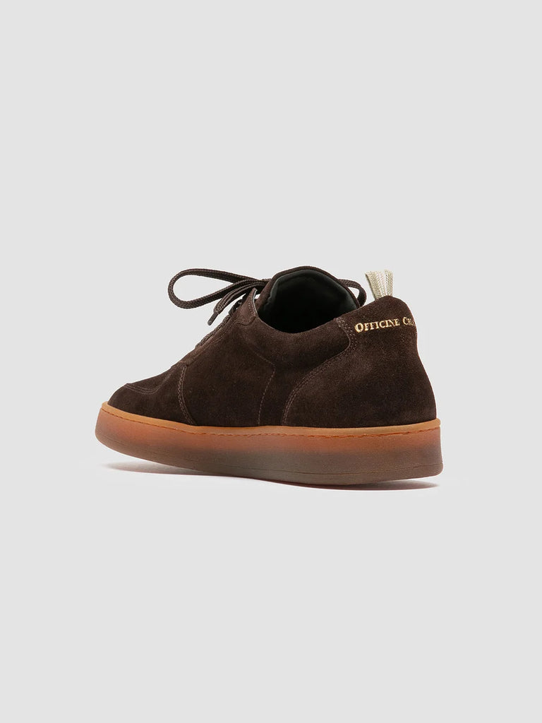 ASSET 001: Mens Brown Suede Low Top Sneakers Officine Creative - 4