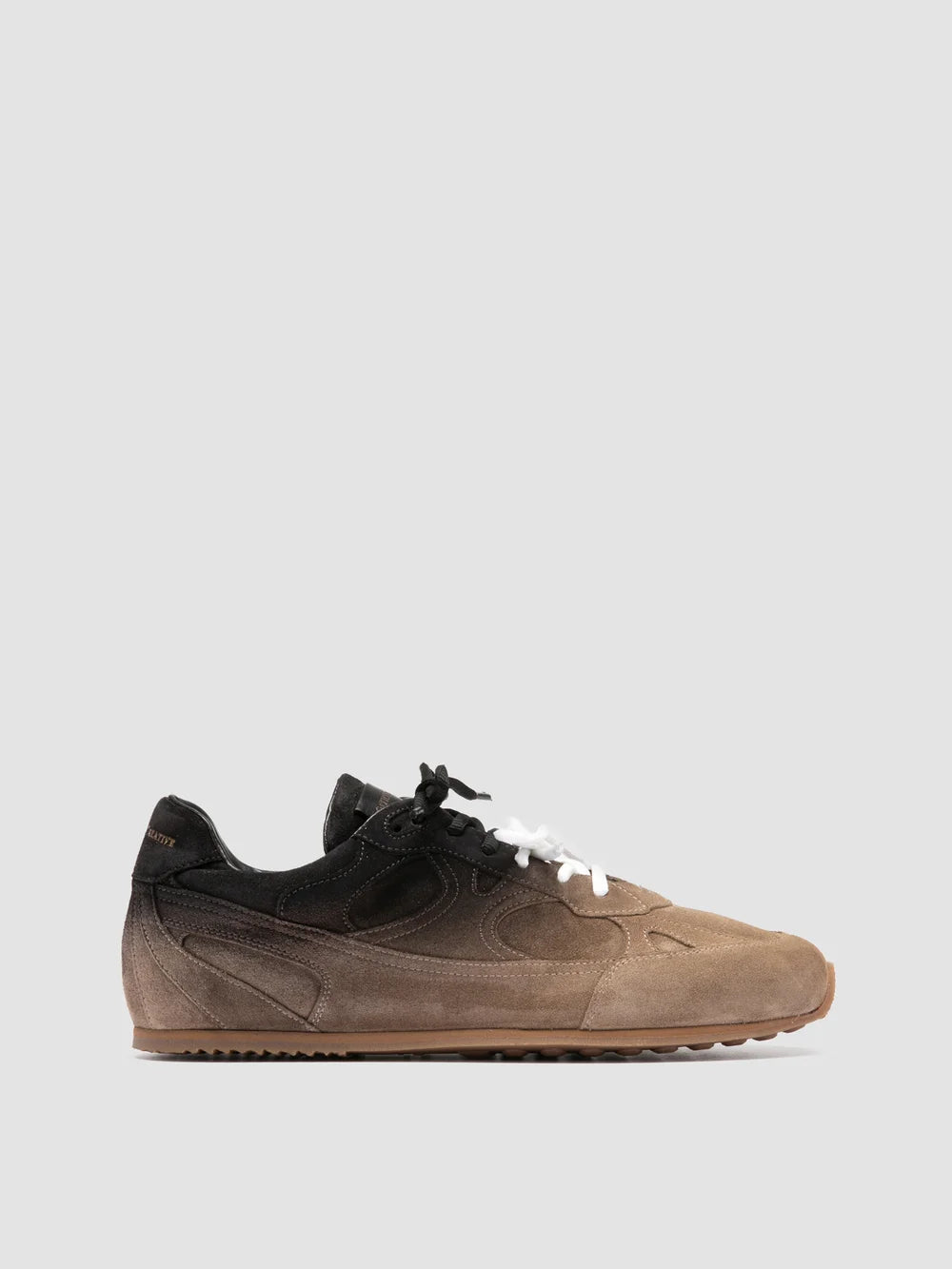 AWAY 004 - Taupe Suede Low-Top Sneakers - image 1,side view