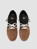 AWAY 004 - Brown Suede Low-Top Sneakers - thumb image 2,side view