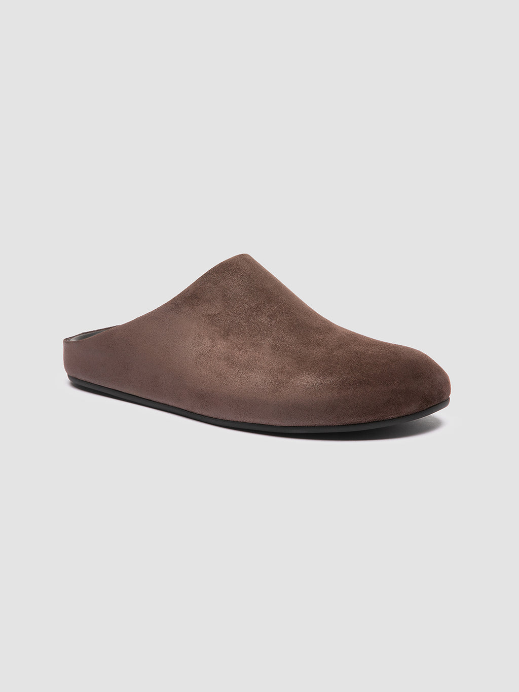 BABOUCHE 001 - braune Pantoletten aus Wildleder - image 3,side view