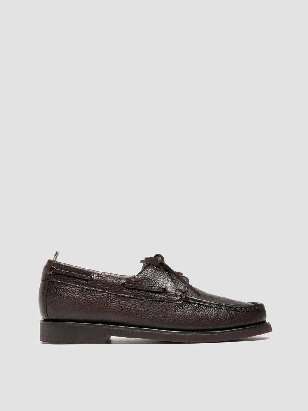 BALFRON FLEXI 003 - Brown Leather Boat Shoes - image 1,side view