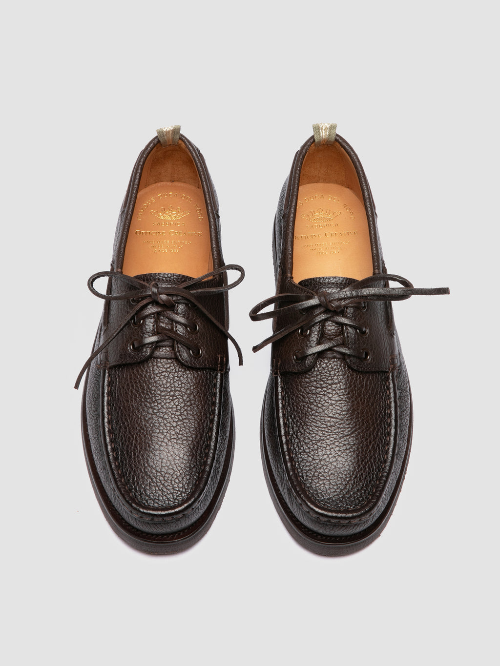 BALFRON FLEXI 003 - Brown Leather Boat Shoes - image 2,side view