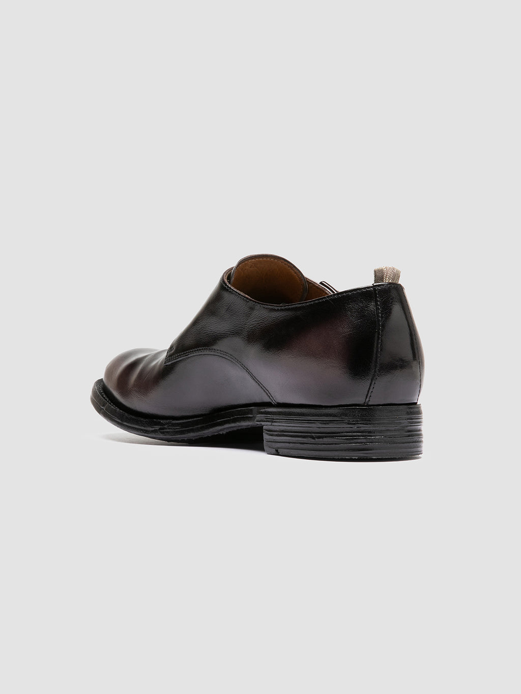 BALANCE 024 - Schwarze Monk-Schuhe aus Leder - image 4,side view