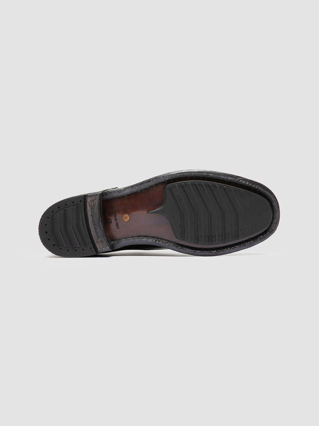 BALANCE 024 - Schwarze Monk-Schuhe aus Leder - image 5,side view