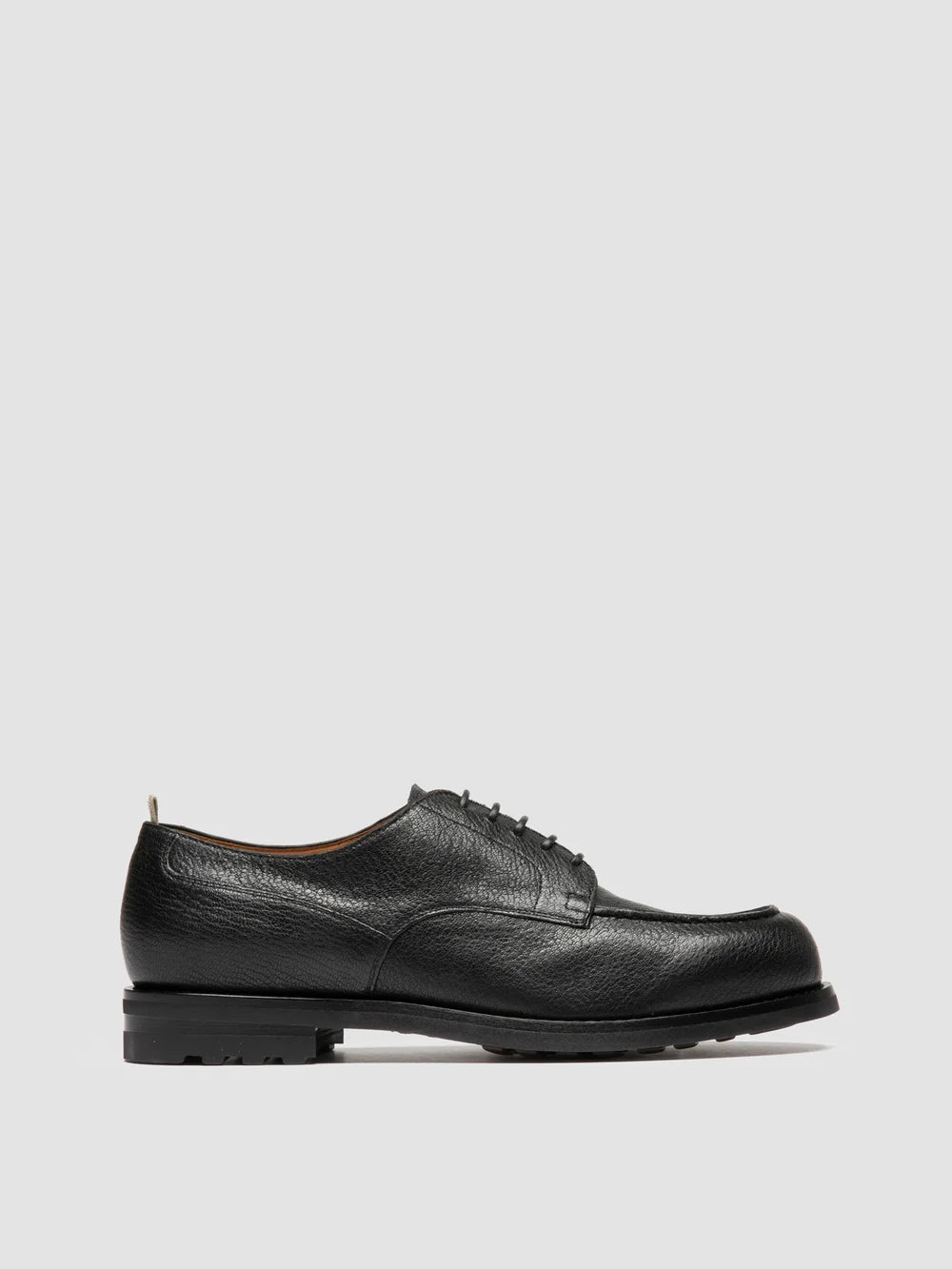 BALATA FLEXI 001 - Black Leather Derby Shoes - image 1,side view