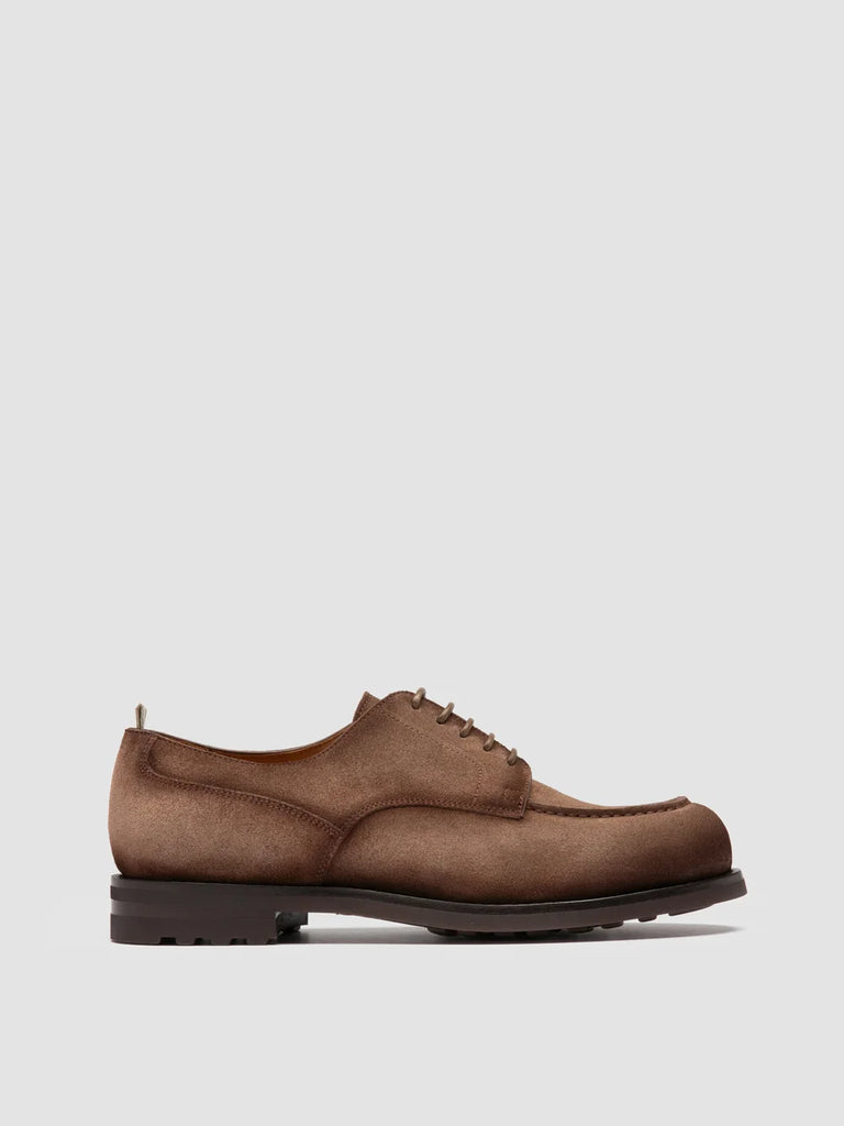 BALATA FLEXI 001 - Brown Suede Derby Shoes