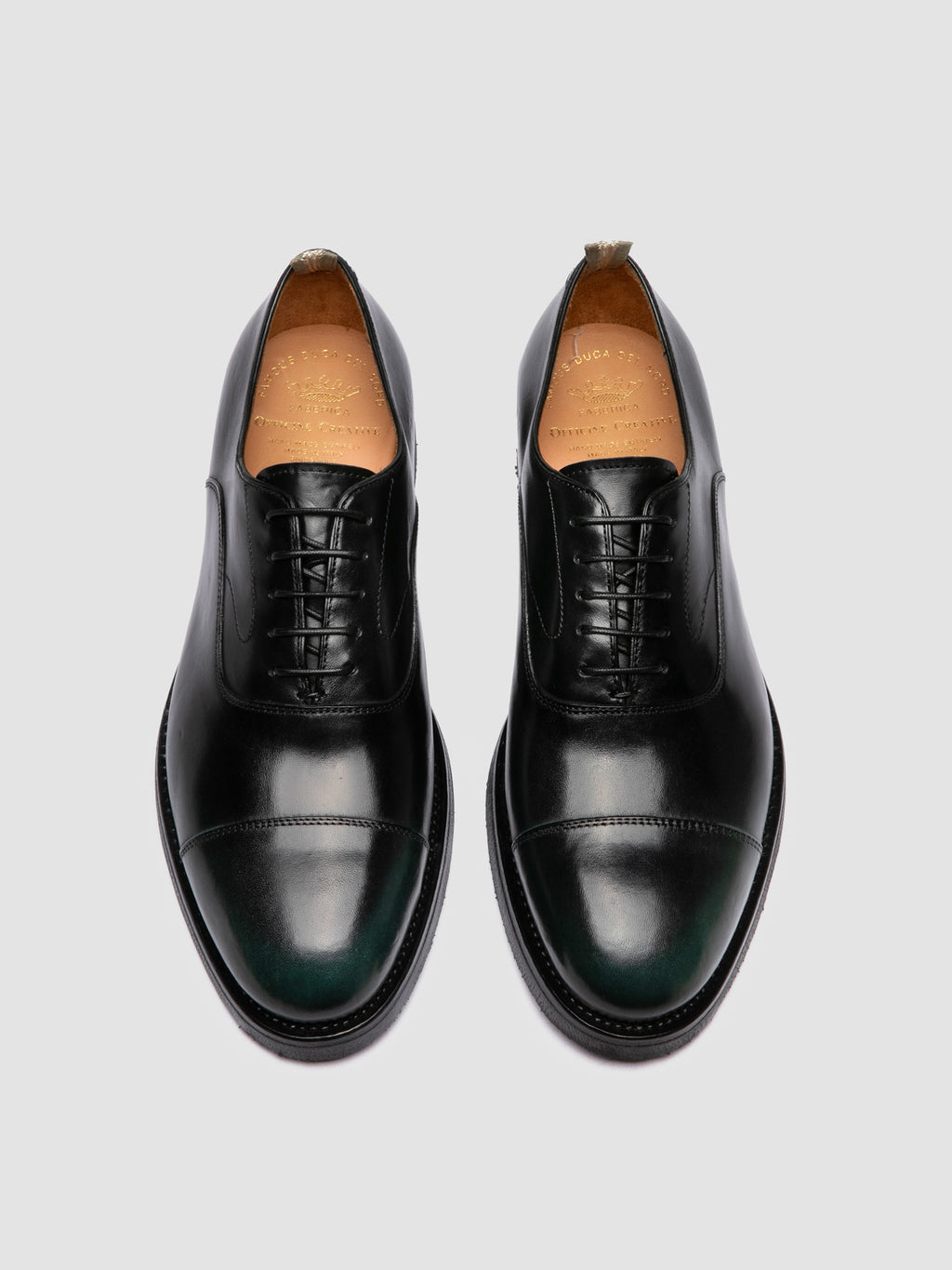 BARITON FLEXI 003 - Schwarze Oxford-Schuhe aus Leder - image 2,side view