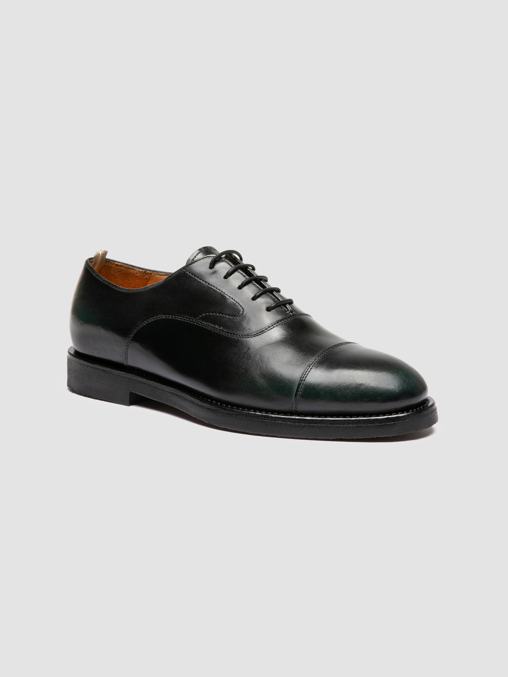 BARITON FLEXI 003 - Schwarze Oxford-Schuhe aus Leder - image 3,side view