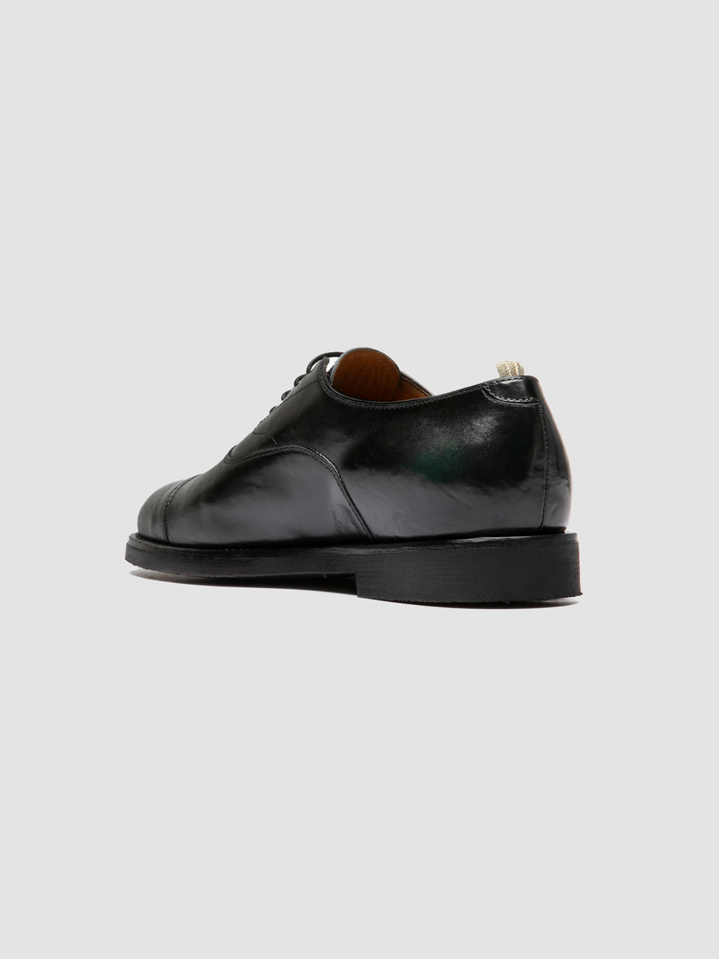 BARITON FLEXI 003 - Schwarze Oxford-Schuhe aus Leder - image 4,side view