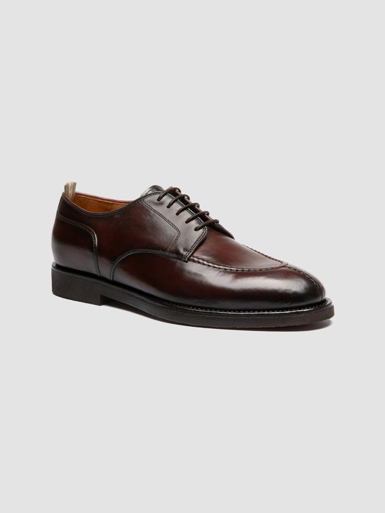 BARITON FLEXI 005 - Burgundy Leather Derby Shoes