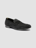 BILT 001 - Schwarze Penny-Loafer aus Wildleder - thumb image 3,side view