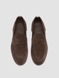 BUG 001 - Braune Penny-Loafer aus Wildleder - thumb image 2,side view