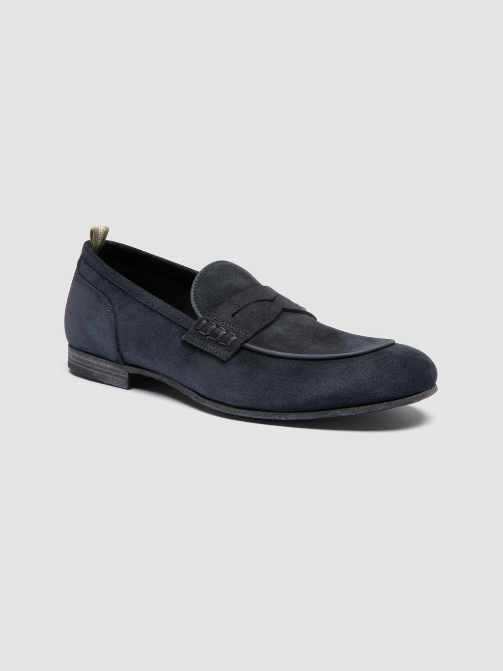 BILT 001 - Grey Suede Penny Loafers - image 3,side view
