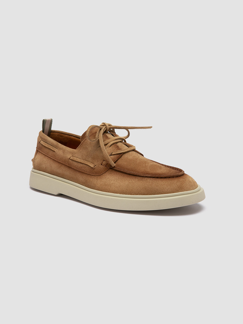 BONES 013 - Camel Suede Boat Shoes - image 3,side view