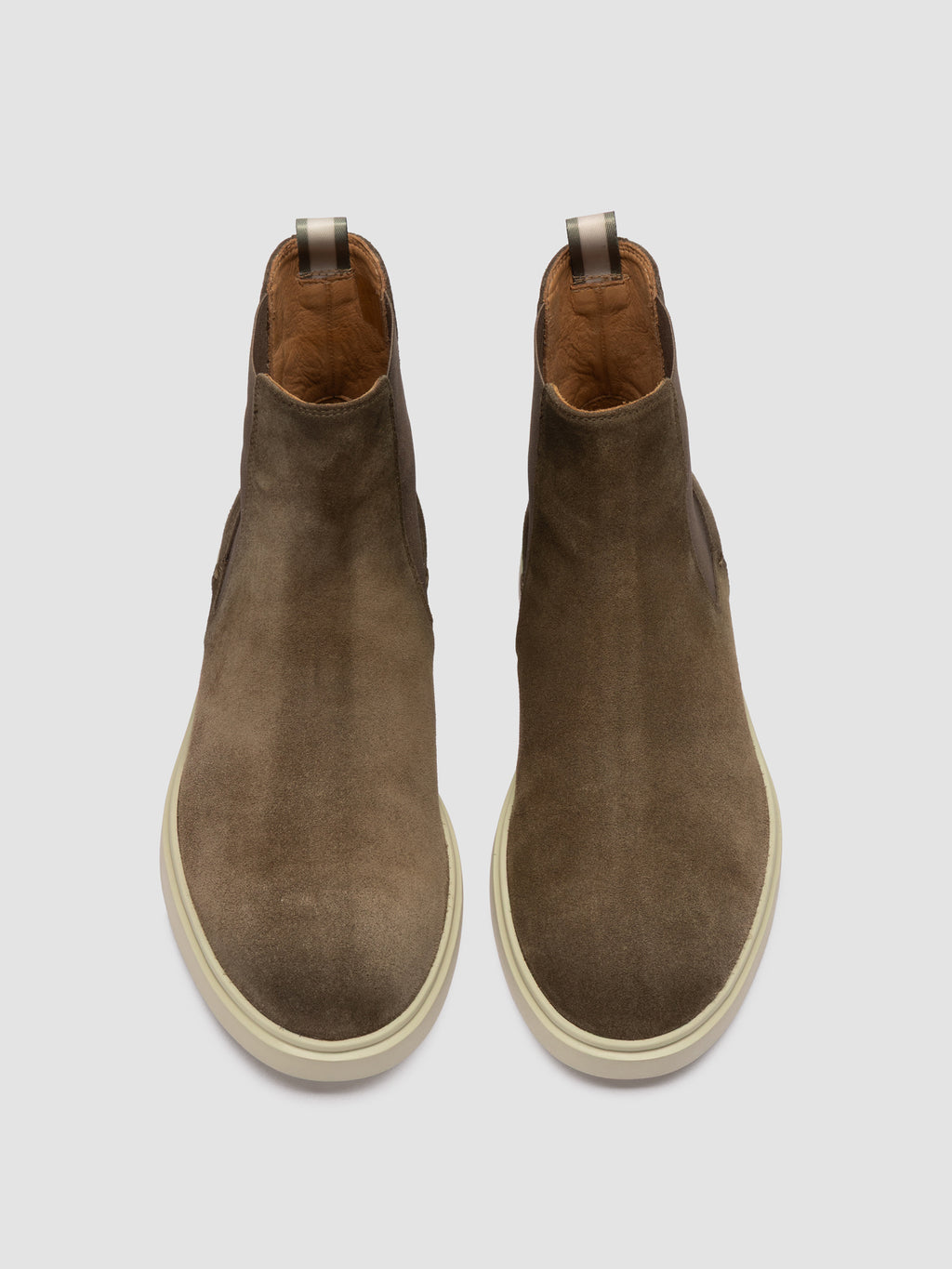 BONES 014 - Grüne Chelsea-Stiefel aus Wildleder - image 2,side view