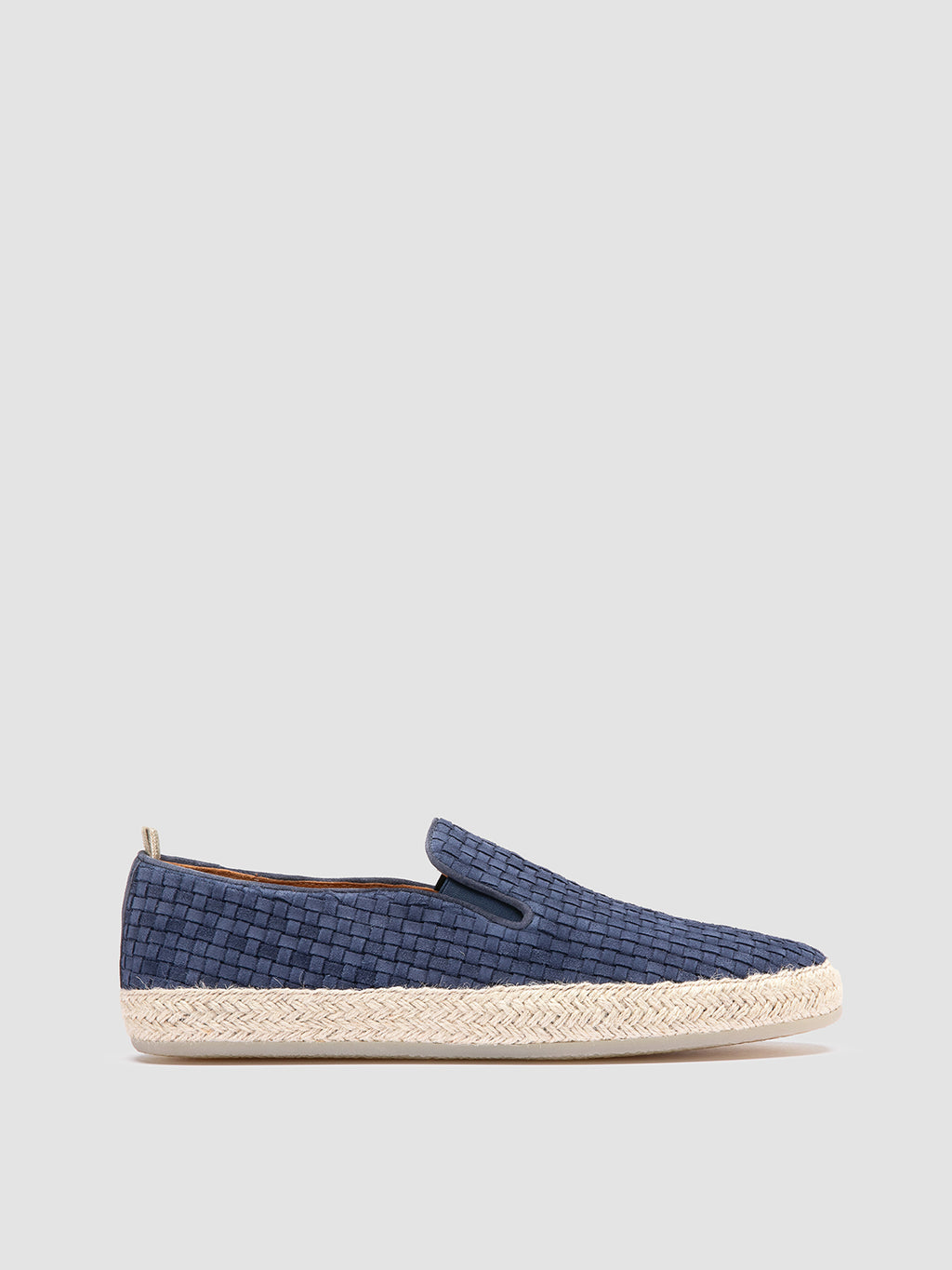 BOWLINE 001 - blaue gewebte Espadrilles - image 1,side view