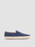 BOWLINE 001 - blaue gewebte Espadrilles - thumb image 1,side view