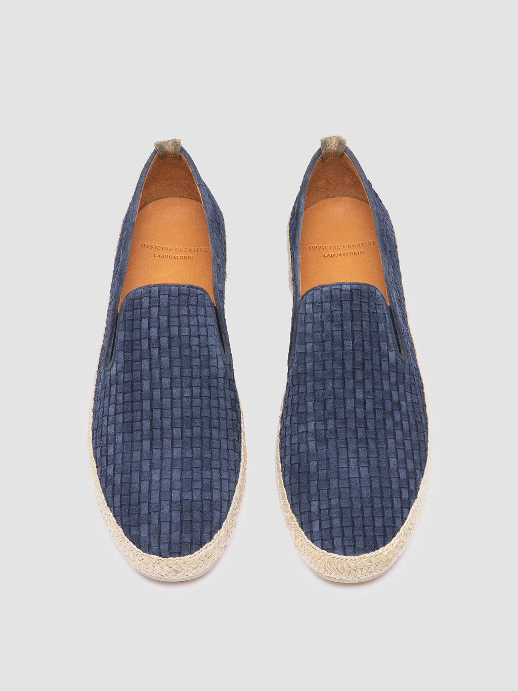 BOWLINE 001 - blaue gewebte Espadrilles - image 2,side view