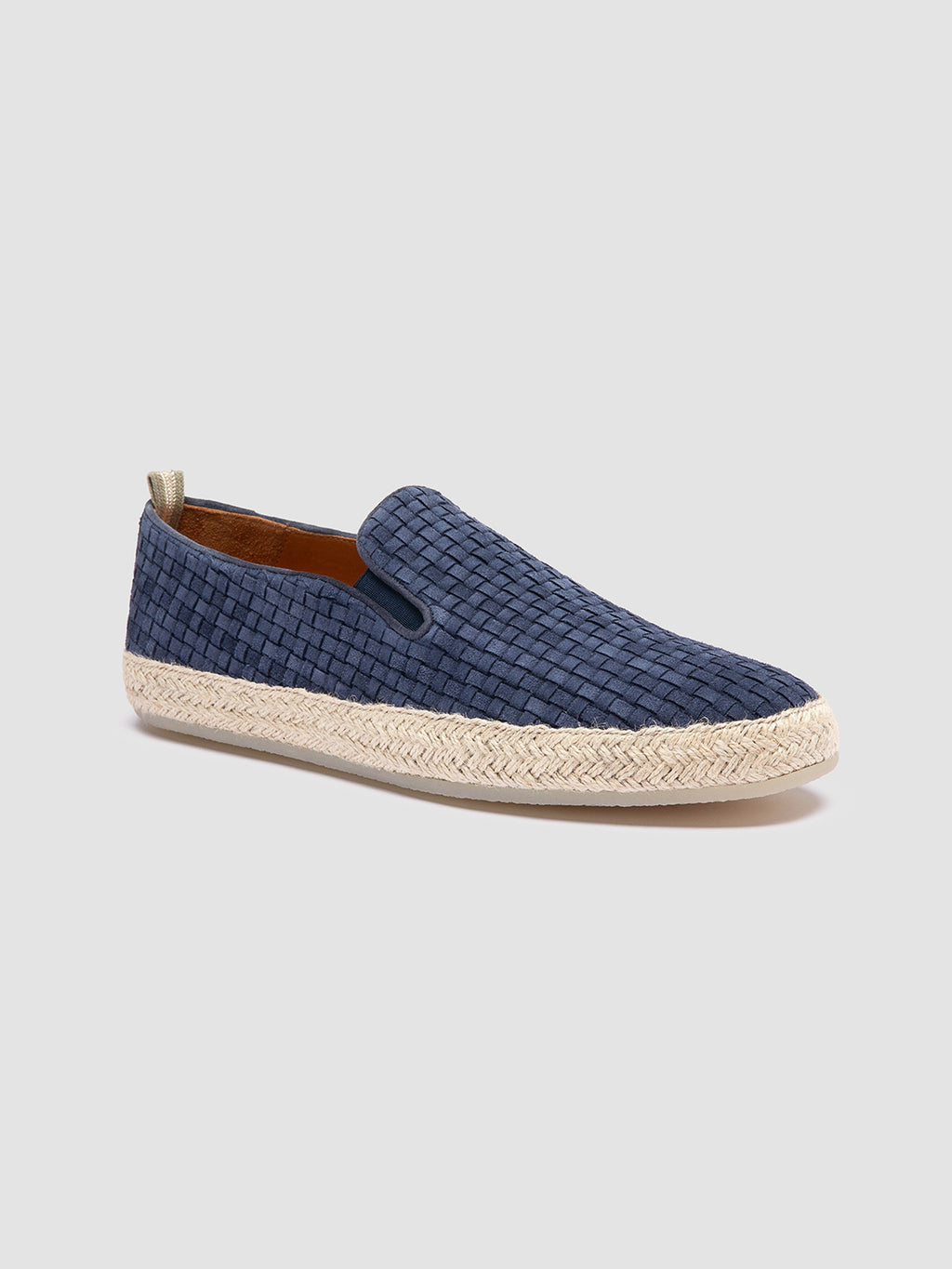 BOWLINE 001 - blaue gewebte Espadrilles - image 3,side view