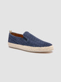 BOWLINE 001 - blaue gewebte Espadrilles - thumb image 3,side view