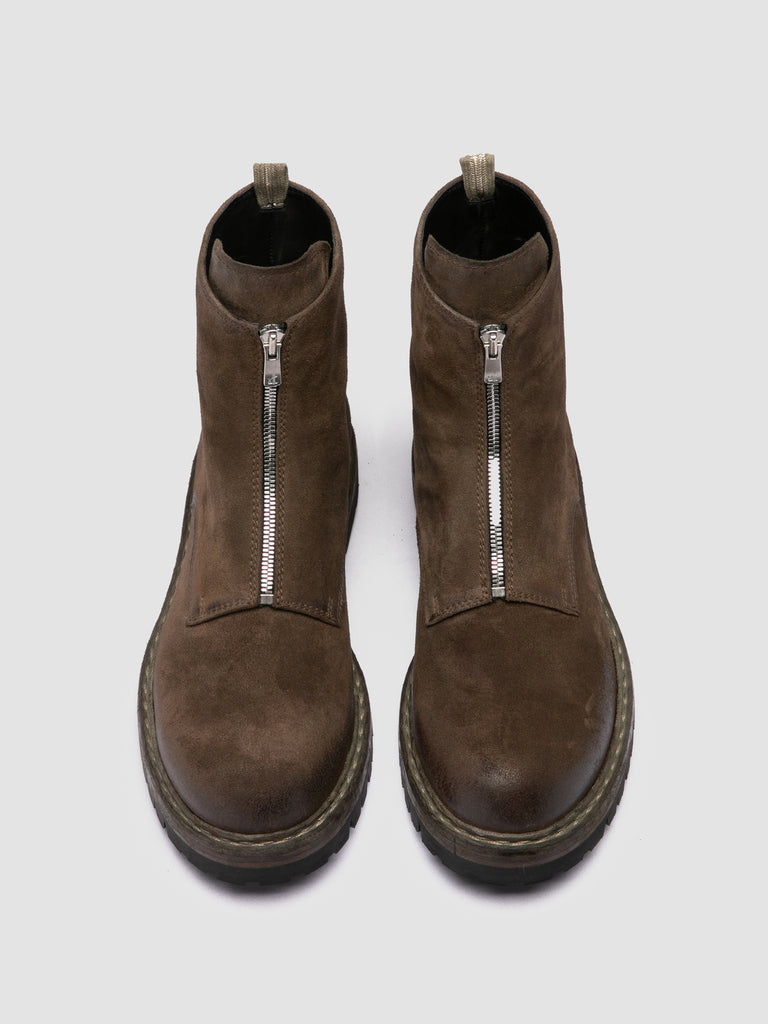 BULLA DD LUG 114 - Taupe Suede Zip Boots