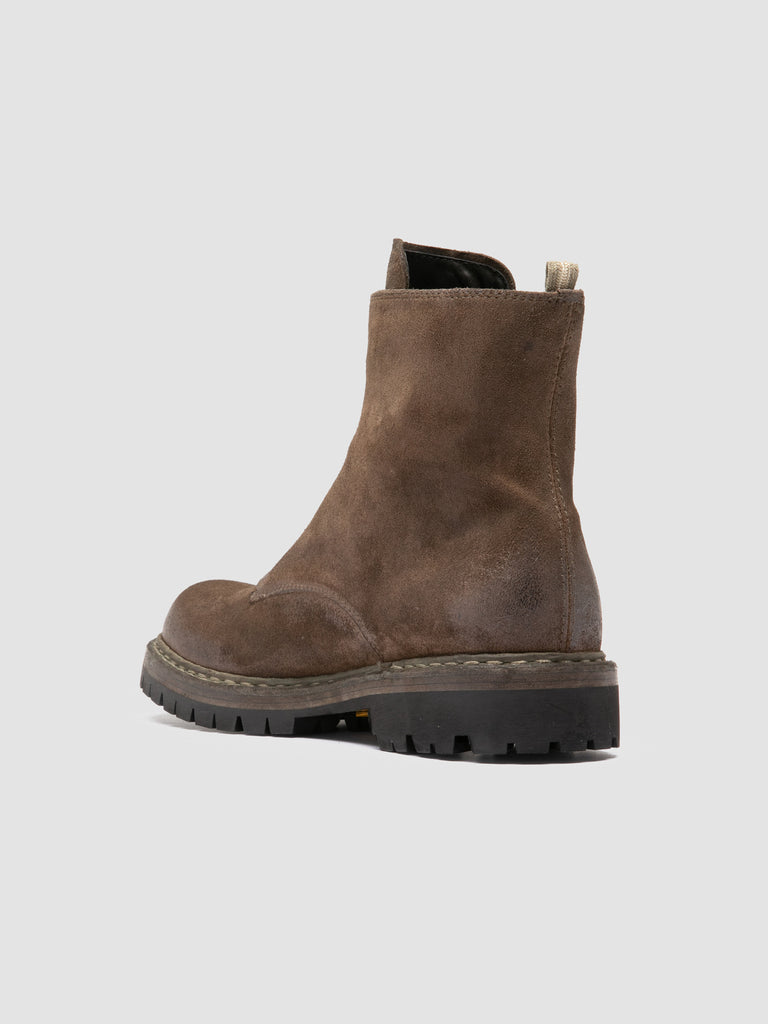 BULLA DD LUG 114 - Taupe Suede Zip Boots