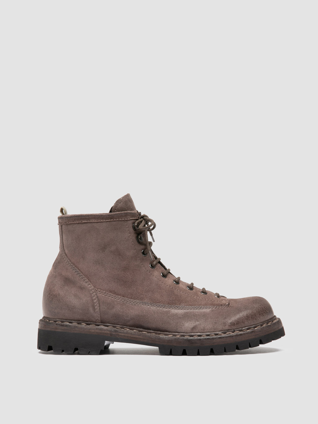 BULLA DD LUG 115 - Taupe Suede Lace Up Boots - image 1,side view