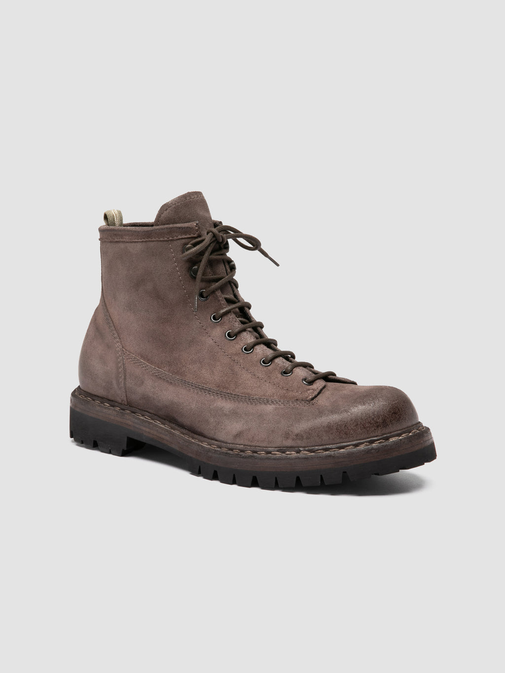 BULLA DD LUG 115 - Taupe Suede Lace Up Boots - image 3,side view