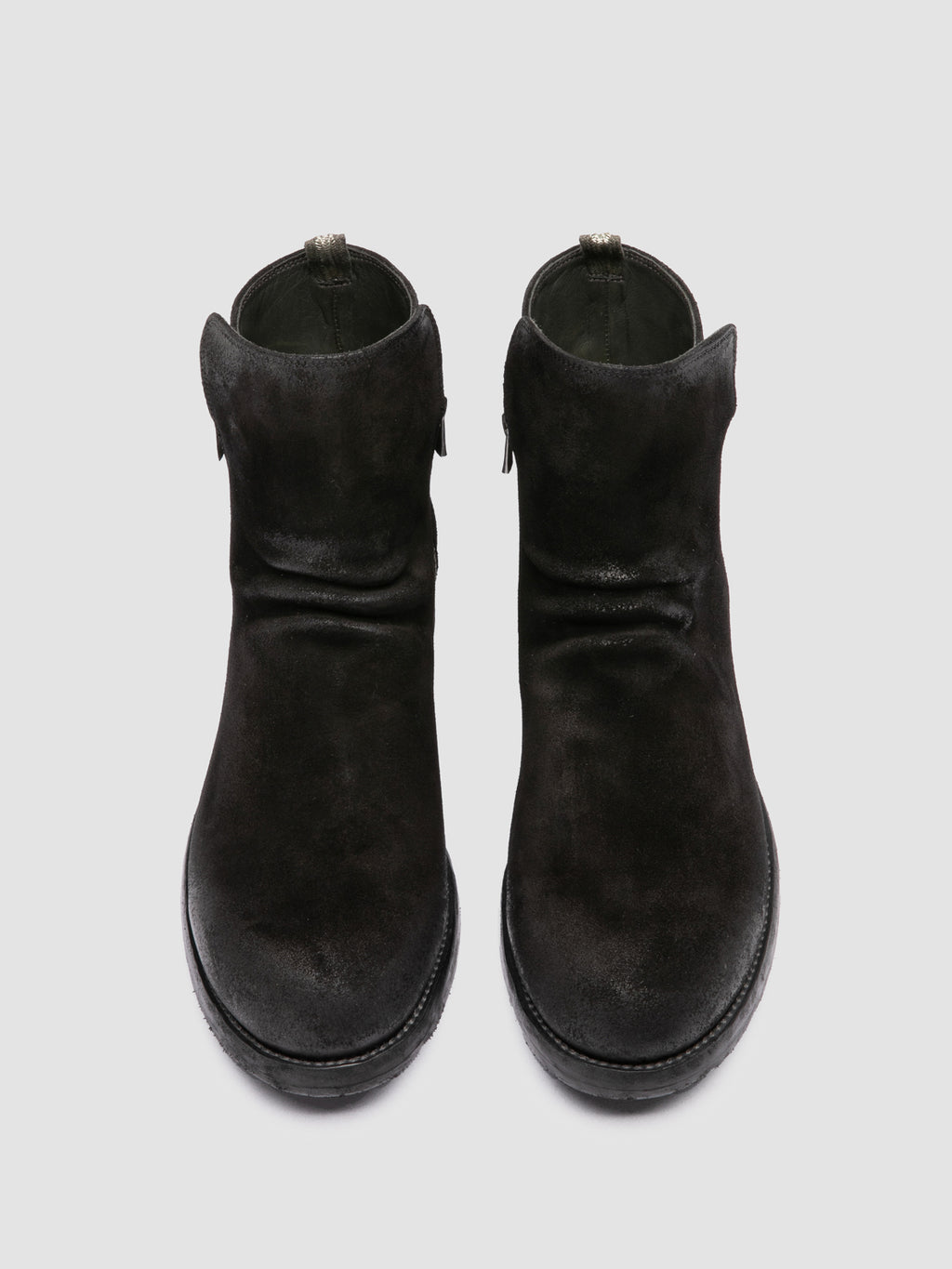 BULLA DD 113 - Black Suede Zipped Boots - image 2,side view