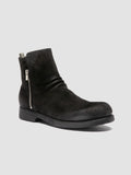 BULLA DD 113 - Black Suede Zipped Boots - thumb image 3,side view