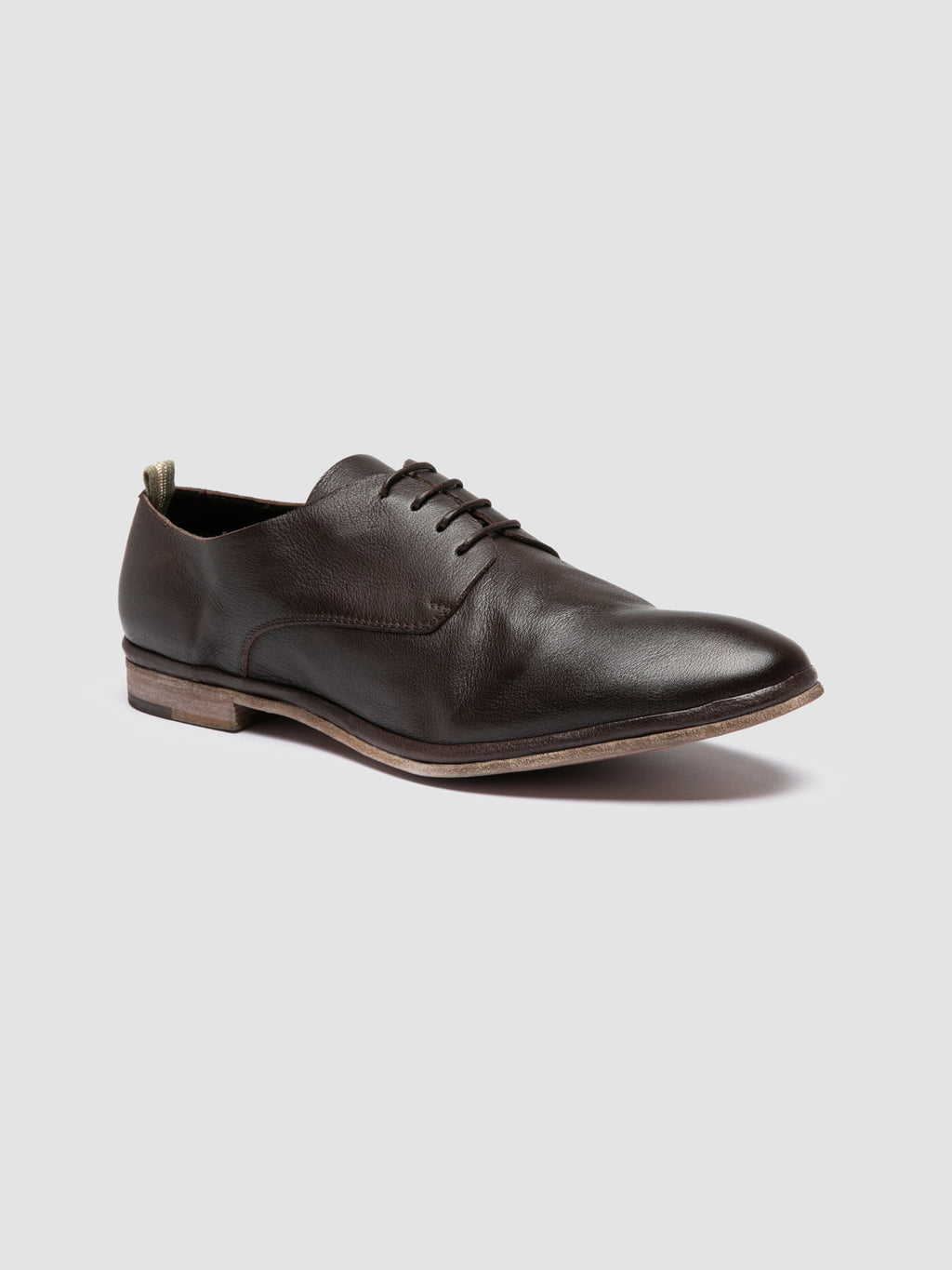 CALIFORNIA 005 - Brown Leather Derby Shoes - image 3,side view