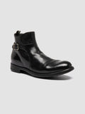 CHRONICLE 068 - Black Leather Zipped Boots - thumb image 3,side view