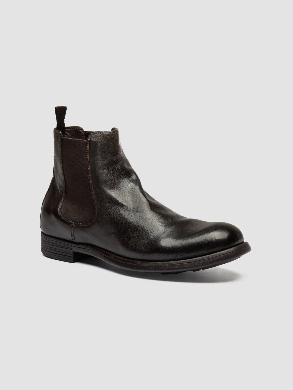 CHRONICLE 074 - Brown Leather Chelsea Boots - image 3,side view