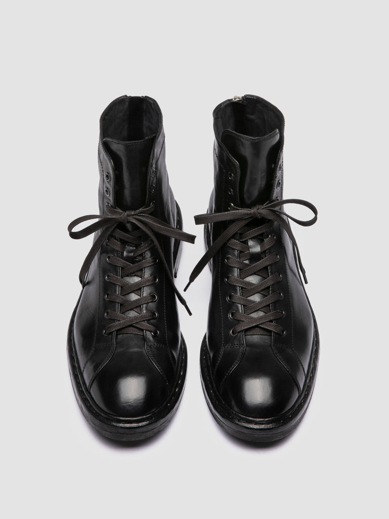 CONCEPT 001 - Black Leather Zip Boots