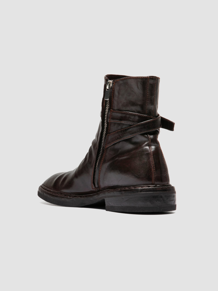 CONCEPT 003 - Burgundy Leather Zip Boots
