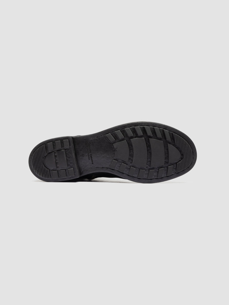 DIARY 015 - Black Stretch Leather Zipped Boots