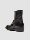DIARY 015 - Brown Stretch Leather Zipped Boots - thumb image 4,side view