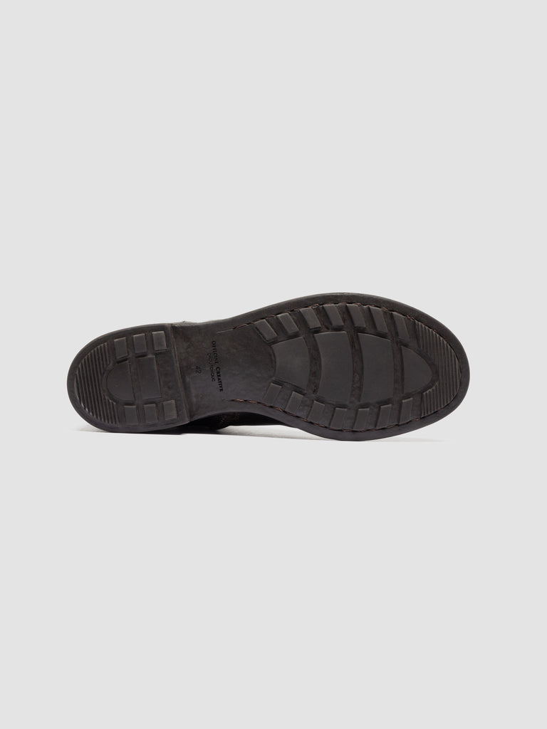 DIARY 015 - Brown Stretch Leather Zipped Boots