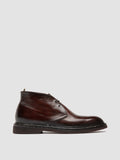 DUDE FLEXI 004 - Burgundy Leather Chukka Boots - thumb image 1,side view