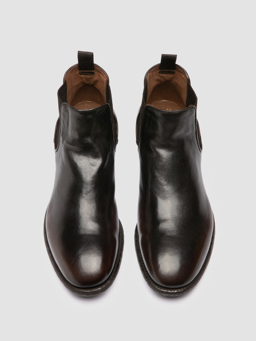 EMORY 012 - Braune Chelsea-Stiefel aus Leder - image 2,side view