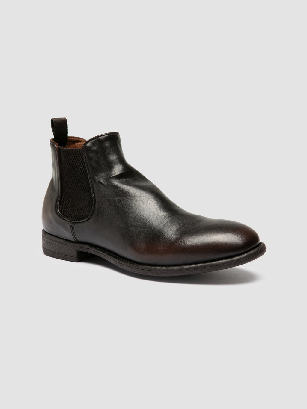 EMORY 012 - Braune Chelsea-Stiefel aus Leder - image 3,side view